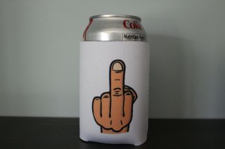 3x Give Someone the Middle Finger Neoprene Beer Can Holder Cooler Flip Off 2