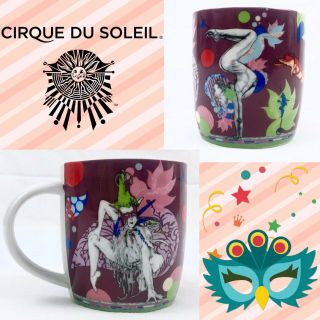 Rare Cirque Du Soleil Coffee Mug Cup Circus Acrobatics Collector Souvenir Vegas
