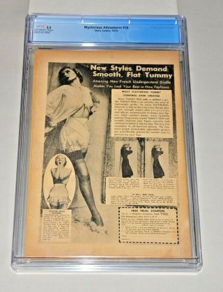 Mysterious Adventures 16 CGC 3.  5 Off - White Pages 1953 Pre - Code Horror 2