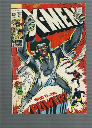 X - Men 56 Vg,  4.  5 1969