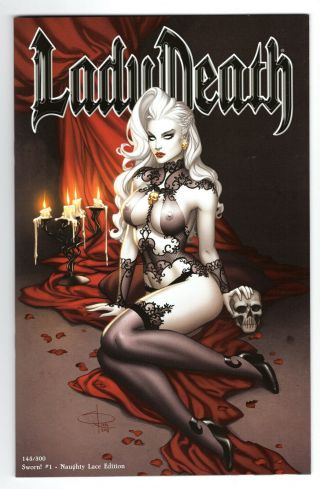 Lady Death Sworn 1 Naughty Lace Edition Ltd 300 Sabine Rich Variant Nm,