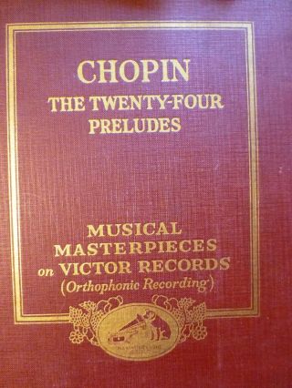 1926 Alfred Cortot Chopin 24 Preludes Op 28 Piano 1st Compl Rec M - 20 78