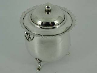 Fine Victorian Solid Sterling Silver Tea Caddy Canister Box Birmingham 1900 195g