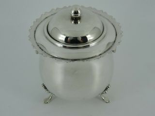 FINE VICTORIAN SOLID STERLING SILVER TEA CADDY CANISTER BOX BIRMINGHAM 1900 195G 4