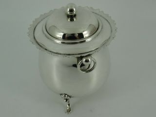 FINE VICTORIAN SOLID STERLING SILVER TEA CADDY CANISTER BOX BIRMINGHAM 1900 195G 5