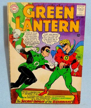 Vintage Silver Age Dc 40 Green Lantern 12¢ Comic Book - Self Grade 1965