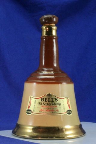 Vintage Bell’s Old Scotch Whisky Bell Shaped Decanter.  Perth Scotland By Wade.