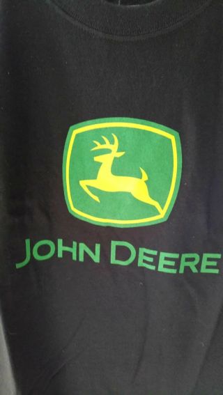 Mens John Deere Logo T - Shirt Size Xl.  Blue In Color.  With Tags.