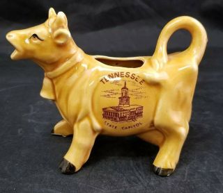 Vintage Cow Creamer Tennessee State Capitol Kenmar Japan 5 " ×4 "