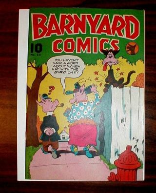 Barnyard 10 In Fine Plus.  Book,  Dan Gordon Cover.