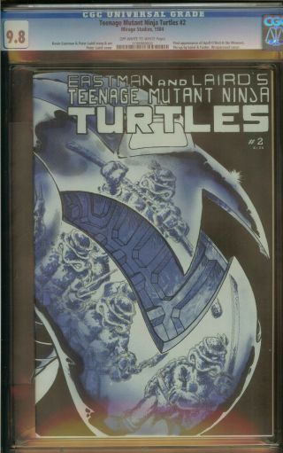 Teenage Mutant Ninja Turtles 2 Cgc 9.  8 1st Print 1st App.  April O 