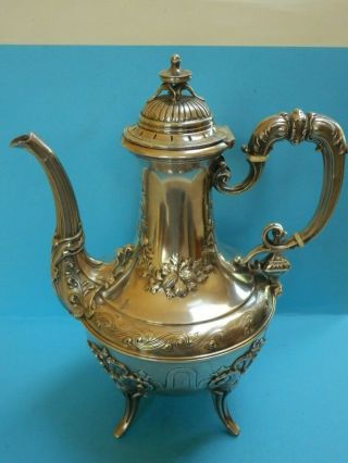 A 19thc French,  1st Quality (950) Solid Silver Fancy Teapot.