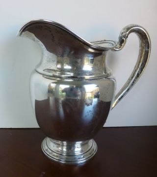 Sterling Silver Water Pitcher By International E97