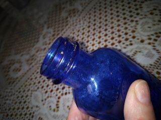 Vintage Cobalt Blue Bottle Phillips ' Milk of Magnesia 5 