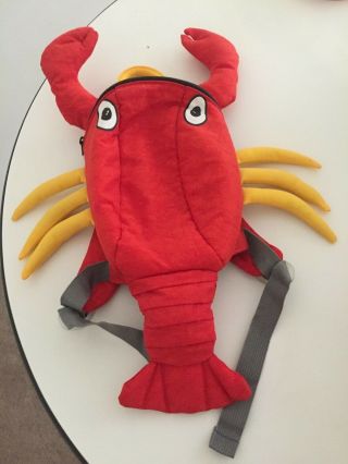 Mr.  P Lobster Crayfish Mini Back Pack Japan Anime Fashion Mr Donut Toki Doki