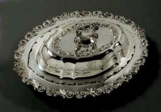 Black Starr & Frost Sterling Entree Dish C1895 Exclusive Design