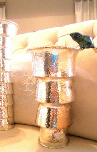 Wonderful Huge Emilia Los Castillo Tall Vase Bird Malachite Neiman Marcus