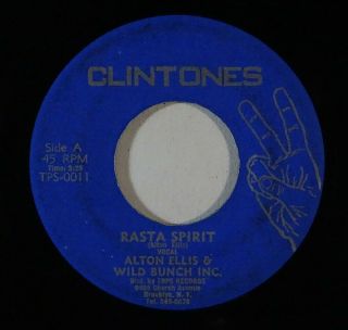 Roots Reggae 45 Alton Ellis & Wild Bunch Rasta Spirit On Clintones