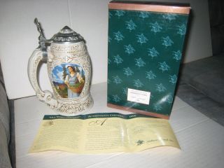 Anheuser - Busch Collector ' s Club 1998 Membership Stein; Old World Heritage; CB7 3