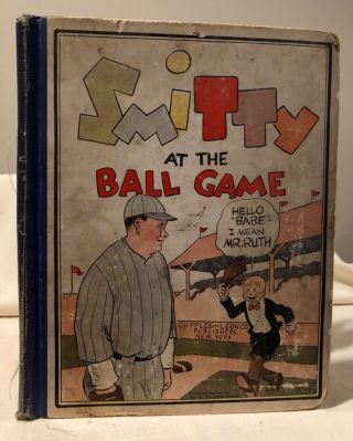 3 - Smitty Comic Strip Cloth Bound Booklet Cupples & Leon Publishers Babe Ruth 8