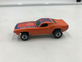 Vintage 1970 Hot Wheels Orange ‘dixie Challenger’ 426 Hemi Diecast Car Hong Kong