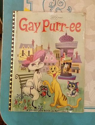 Rare Vintage 1962 " Gay Purr - Ee " Purree Purr Ee Cartoon Animated Movie Paris Book