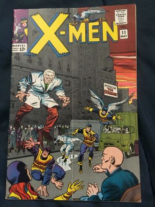 The X - Men 11 Cgc 7.  0 1st Appearance The Stranger: Stan Lee Story/jack Kirby Art