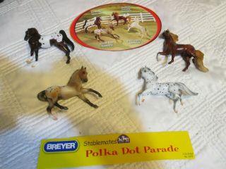 Breyer Stablemates Polka Dot Parade 5979 Four Appaloosa Horses 2