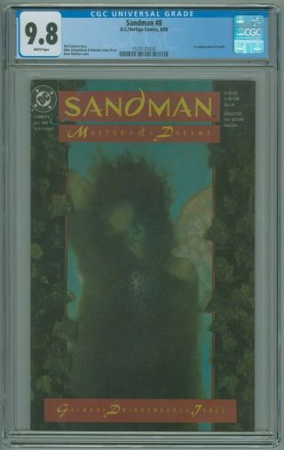 Sandman 8 Cgc 9.  8 Nm/mt 1st Appearance Of Death 1989 Neil Gaiman