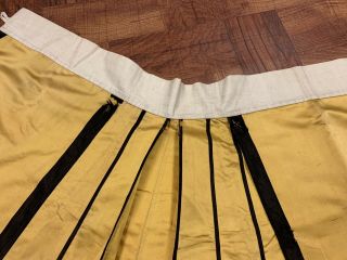 Antique Chinese Qing Dynasty 19th Century Embroidery Silk Yellow Skirt 9