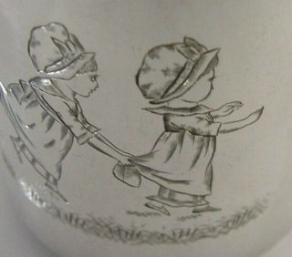 Kate Greenaway Victorian Solid Silver Child 