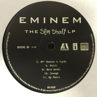 EMINEM THE SLIM SHADY LP 2XLP OG 1999 EX/NM - WITH INSERT 5