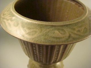 Chinese Song Dynasty Style Celadon Lotus Bowl Crackle Glaze 6