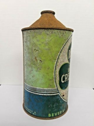 Beverwyck Quart Cone Top beer can Albany York Conetop 5