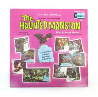 STORY AND SONG FROM THE HAUNTED MANSION RARE WALT DISNEY DISNEYLAND LP w/ BOOK 2