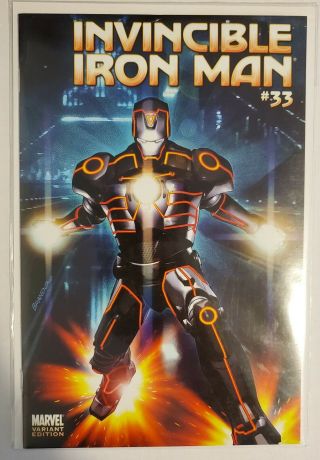 Invincible Iron Man 33 Tron Movie Variant Extremely Rare & Hard To Find Hurry