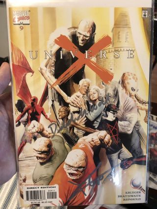 Signed Universe X Comic 9 By Charlie Cox And Deborah Ann Woll Daredevil