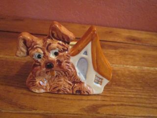 Vintage Occupied Japan Scotty Scottie Scottish Terrier Dog Ceramic Planter
