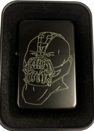Bane Batman Villain Black Engraved Cigarette Gift Lighter Len - 0210