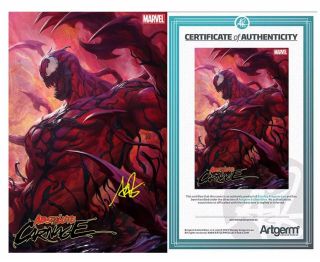 Absolute Carnage 1 Artgerm Var Signed W/metal Limited To 50