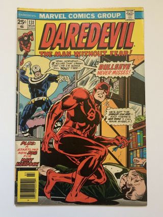 Daredevil 131 1st Bullseye Marvel Key Issue Marvel Comics 1976 Fn -