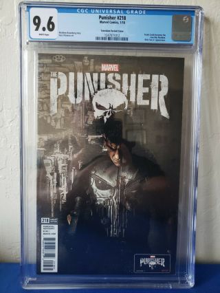 Punisher 218 Netflix John Bernthal Variant Cgc 9.  6 - Frank Castle War Machine