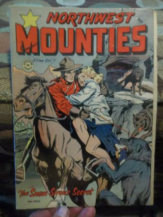 Approved Comics 12 Northwest Mounties Matt Baker Cvr And Art Scarce Gd