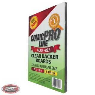 15 - Comic Pro Line SILVER / REGULAR 80pt CLEAR PET Backer Boards 7 