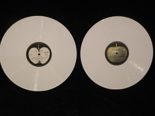 The Beatles White Album White Vinyl With Poster Near