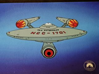 Enterprise Animation Star Trek The Animated Series 1973 Animation ENTERPRISE Sericel W ...
