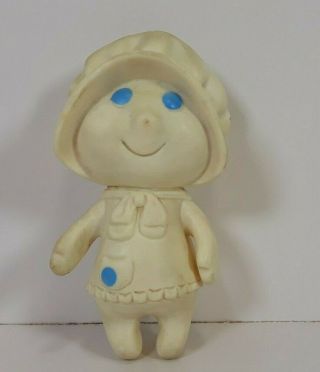 Vintage 1972 Pillsbury Dough Girl 5.  5 " Squeezable Vinyl Doll Movable Head