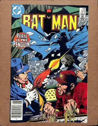 Batman 374 - Near 9.  8 Nm - Robin Justice League Of America Dc Comics