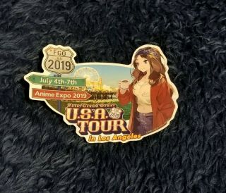 Anime Expo Ax 2019 - Fate Grand Order: U.  S.  A.  Tour Sticker - Aniplex