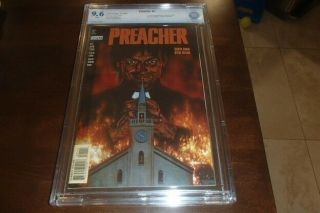 Preacher 1 (apr 1995,  Dc) Cbcs Graded 9.  6 W/ Rare Insert Advert.